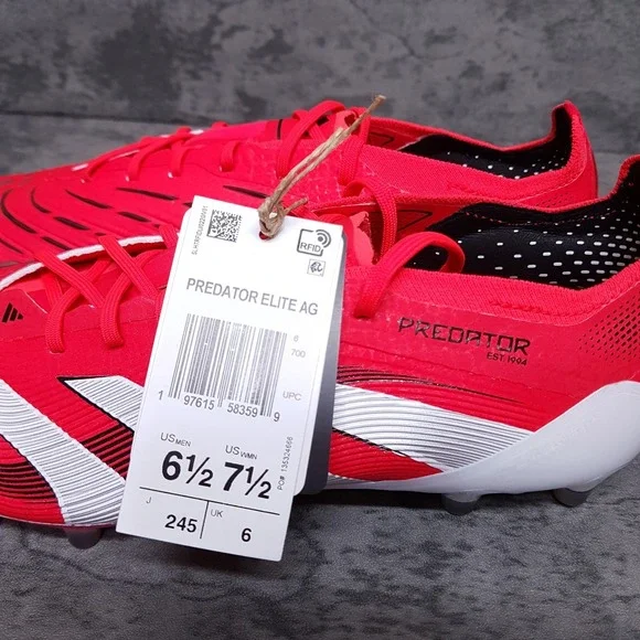 ADIDAS Predator Elite AG Victory Pack Soccer Cleats‎ Mens 6.5 Womens 7.5 Red
